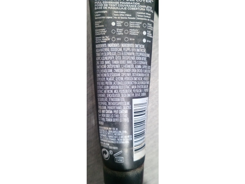 Revlon Colorstay Full Cover Foundation Matte 330 Natural Tan, SPF 10, 1.0 fl oz/30 mL