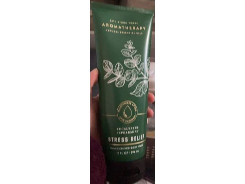 Bath & Body Works Aromatherapy Moisturizing Body Wash, Stress Relief, Eucalyptus + Spearmint, 10 fl oz/296 mL