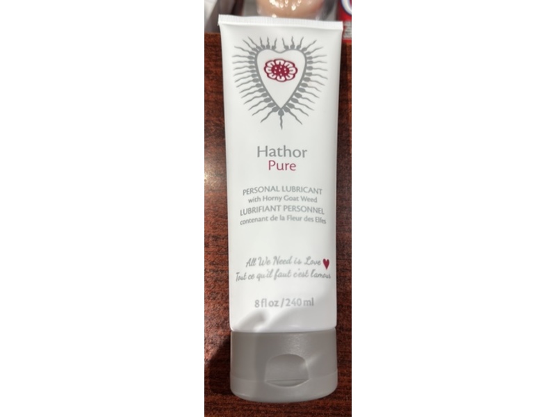 Hathor Pure Personal Lubricant with Horny Goat Weed, 8 fl oz/240 mL