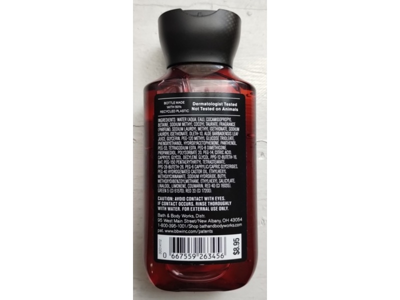 Bath & Body Works Bourbon 3 In 1 Hair, Face & Body Wash, Pro-Vitamin B5 + Aloe, 3 fl oz/88 mL