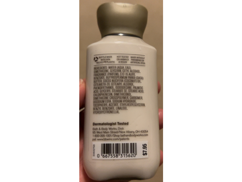 Bath & Body Works Warm Vanilla Sugar Daily Nourishing Body Lotion, Shea Butter + Coconut Oil, 3 fl oz/88 mL