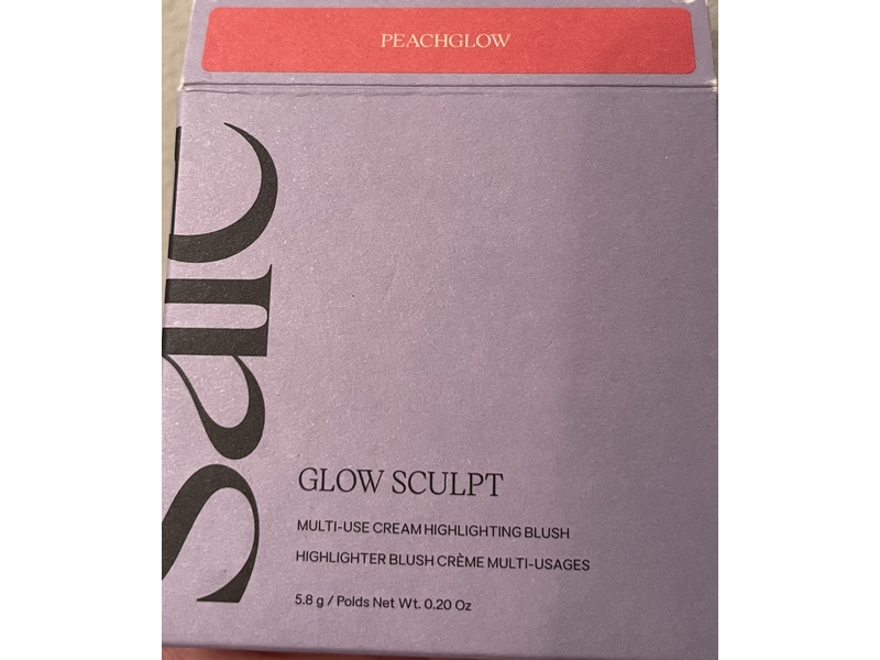 Saie Glow Sculpt Multi-Use Highlighting Blush, Peachglow, 0.20 oz/5.8 g
