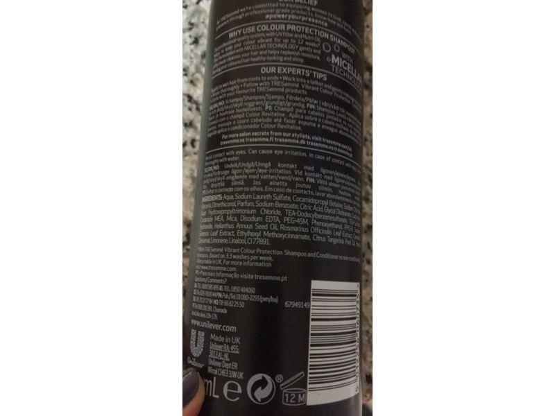 Tresemme Colour Revitalise Shampoo, Colour Protection, 500 mL