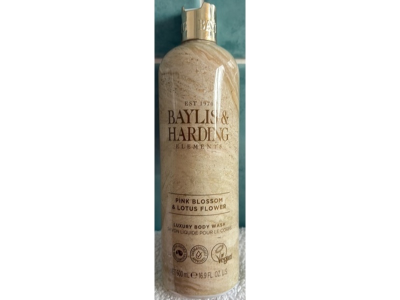 Baylis & Harding Luxury Liquid Body Wash, Pink Blossom & Lotus Flower, 16.9 fl oz/500 mL