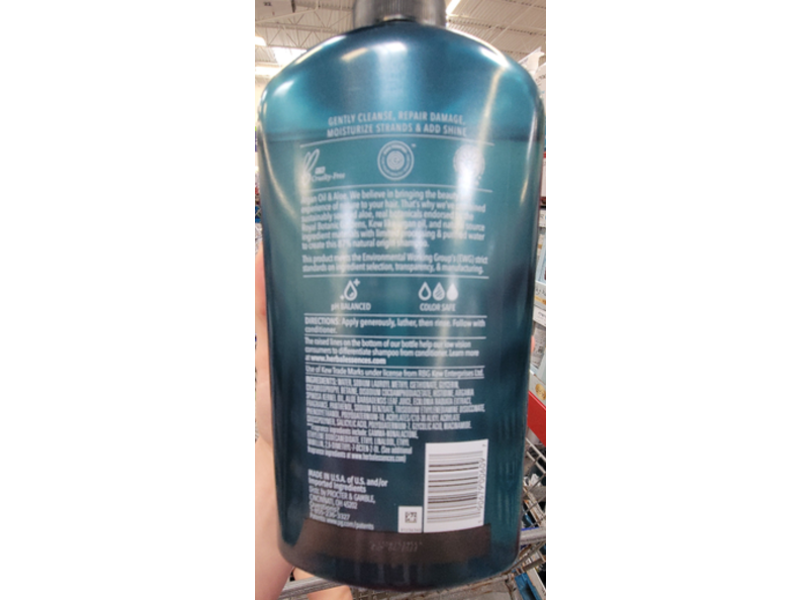 Herbal Essences Bio:Renew Sulfate-Free Shampoo, Argan Oil & Aloe, 29.2 fl oz/865 mL