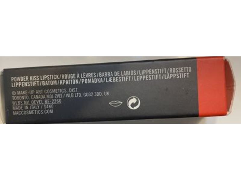 M.A.C Powder Kiss Lipstick, Mandarin O, 0.1 oz/3 g