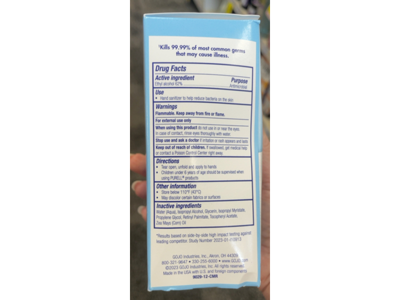 Purell Hand Sanitizer Wipes, Cottony Soft, 24 Count, Pack Of 4