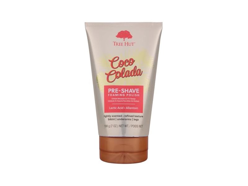 Tree Hut Pre-Shave Foaming Polish, Coco Colada, 7 oz/198 g