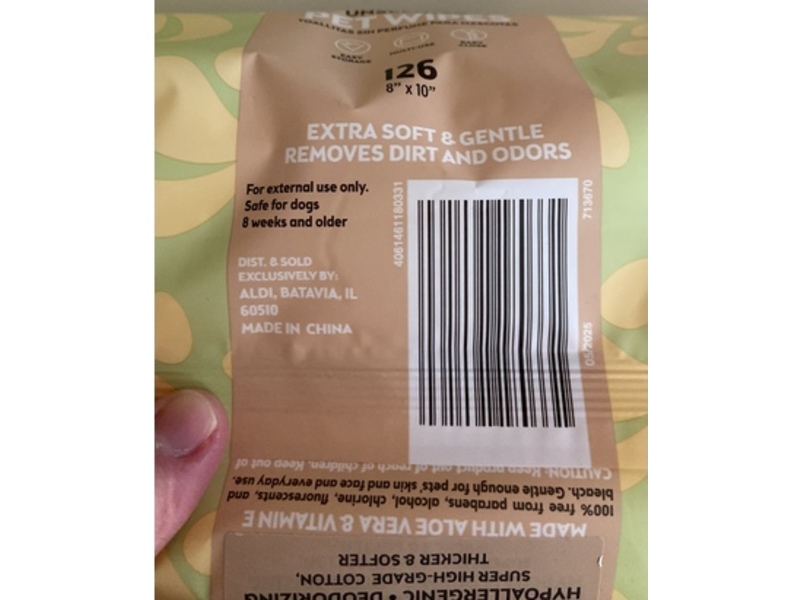 Heart To Tail Pet Wipes, Unscented, 126 Count