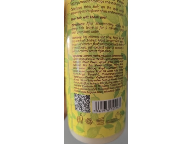 Ogoyi Cosmetics Conditioner Cream, 16 oz/450 mL