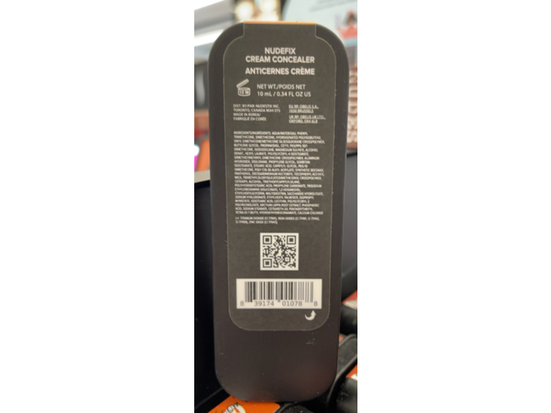 Nudestix Cream Concealer, Nude 10, 0.34 fl oz/10 mL