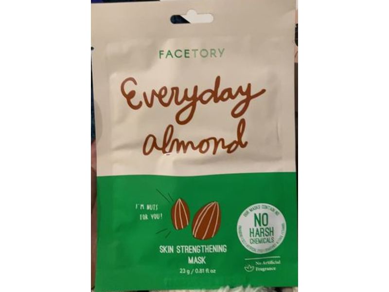 Facetory Everyday Almond Skin Strengthening Mask, 0.81 fl oz/23 g