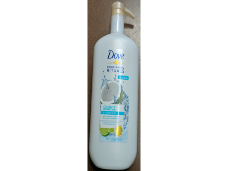 Dove Nourishing Rituals Shampoo, Coconut & Hydration, 31 fl oz/917 mL