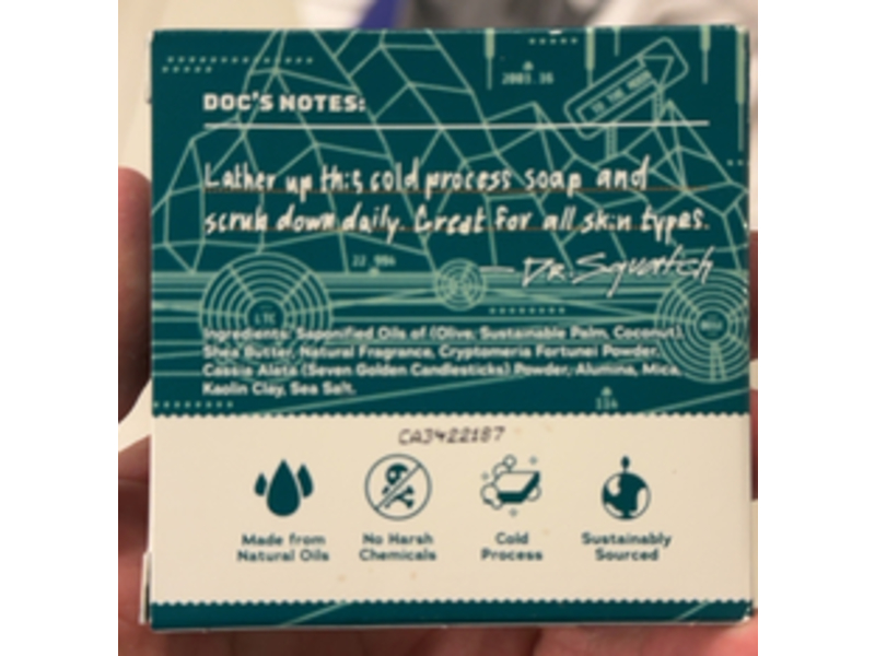 Dr.Squatch Soap Bar, Crypto Cleanse, 5 oz
