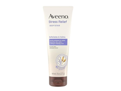 Aveeno Stress Relief Body Scrub, Lavender Scent, 227 g