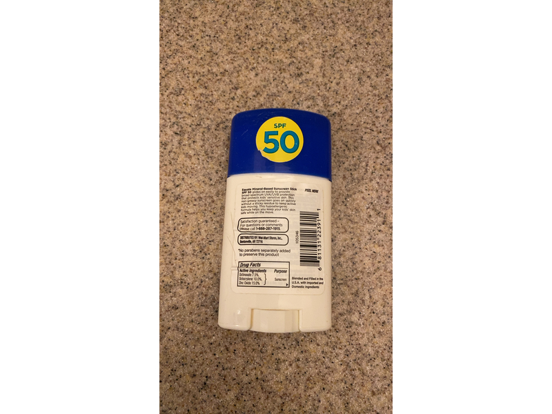 Equate Kids Mineral Based Sunscreen, SPF 50, 1.5 oz/42 g