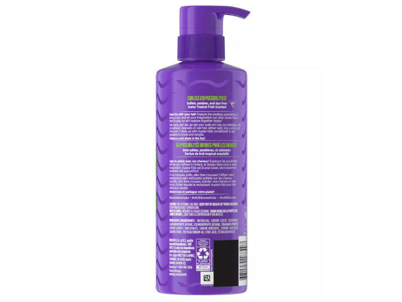 Aussie Kids Moist Shampoo, 16 fl oz/475 mL