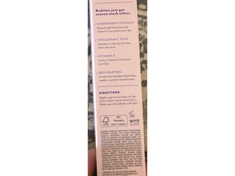 Patchology Hydrating Lip Sleeping Mask, Rose Lips, 0.50 fl oz/14.7 mL