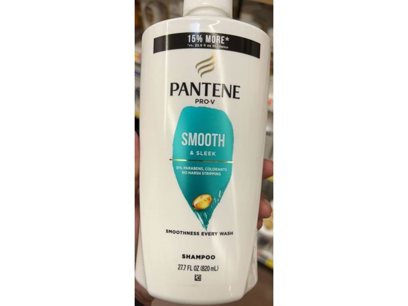 Pantene Pro-V Smooth & Sleek Shampoo, 27.7 fl oz/820 mL