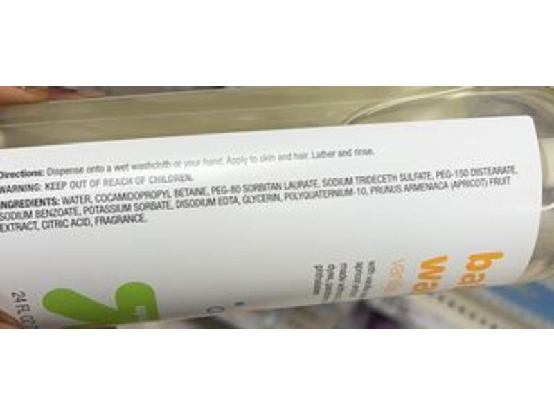 Up&Up Baby Wash, Vanilla + Apricot, 24 fl oz/710 mL