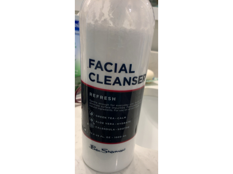 Ben Sherman Mens Facial Cleanser, Refresh, 33.8 fl oz/1000 mL