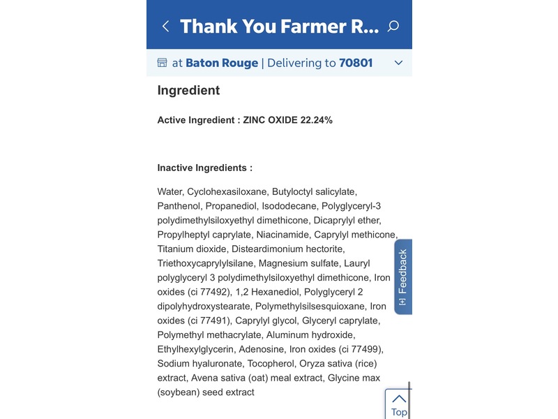 Thank You Farmer Sun Project Rice Tinted Mineral Sunscreen, SPF 40, 1.69 fl oz/50 mL, 2 Count