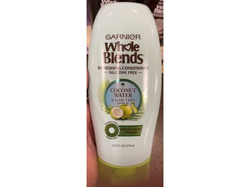 Garnier Whole Blends Conditioner, Coconut Water & Aloe Vera, 12.5 fl oz/370 mL