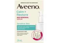Aveeno Calm + Restore Age Renewal Serum, Oat + Cranberry, 1 fl oz/29 mL - Image 2