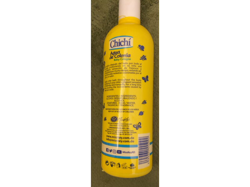 Chichi Baby Cologne, Aqua De Colonia, 16 fl oz/473 mL