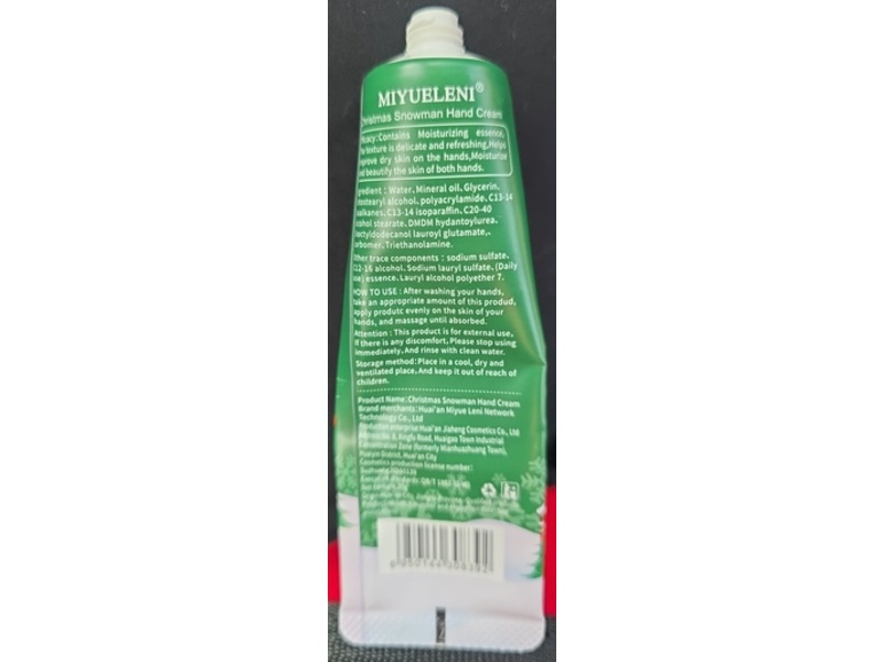 Miyueleni Merry Christmas Snowman Hand Cream