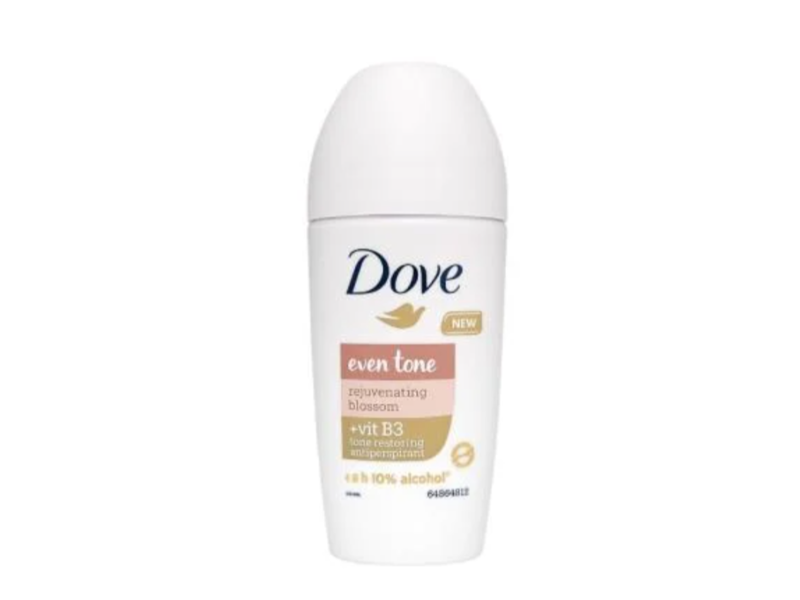 Dove Even Tone Antiperspirant, Rejuvenating Blossom + Vitamin B3, 50 mL