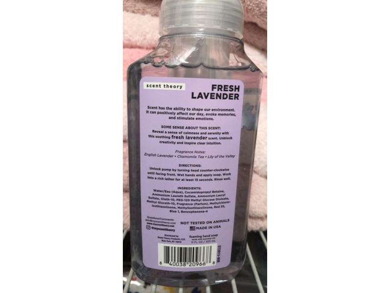 Scent Theory Foaming Hand Soap, Fresh Lavender, 11 fl oz/325 mL