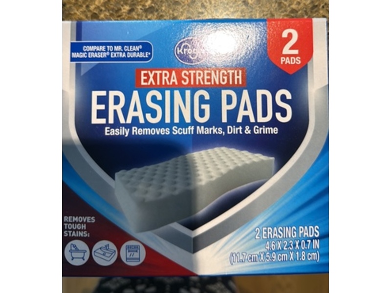 Kroger Extra Strength Erasing Pads, 2 Count