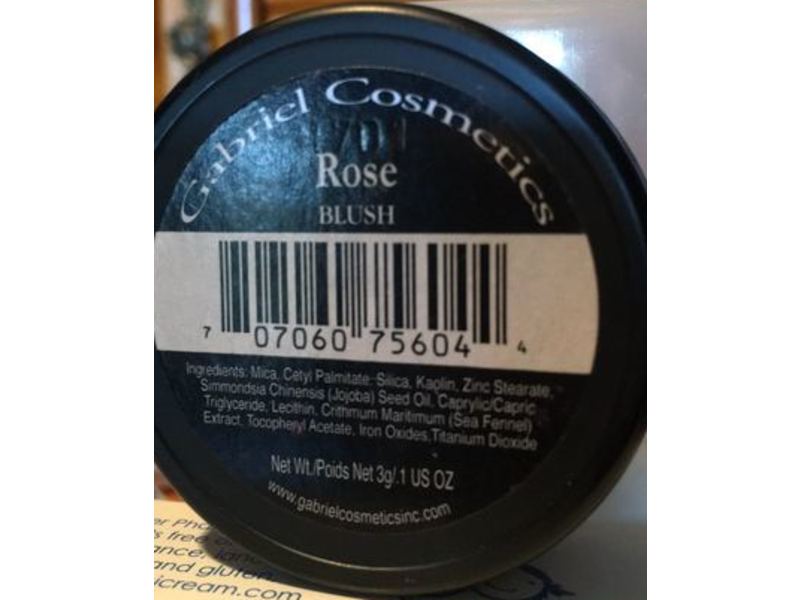 Gabriel Cosmetics Blush, Rose, 0.1 oz/3 g