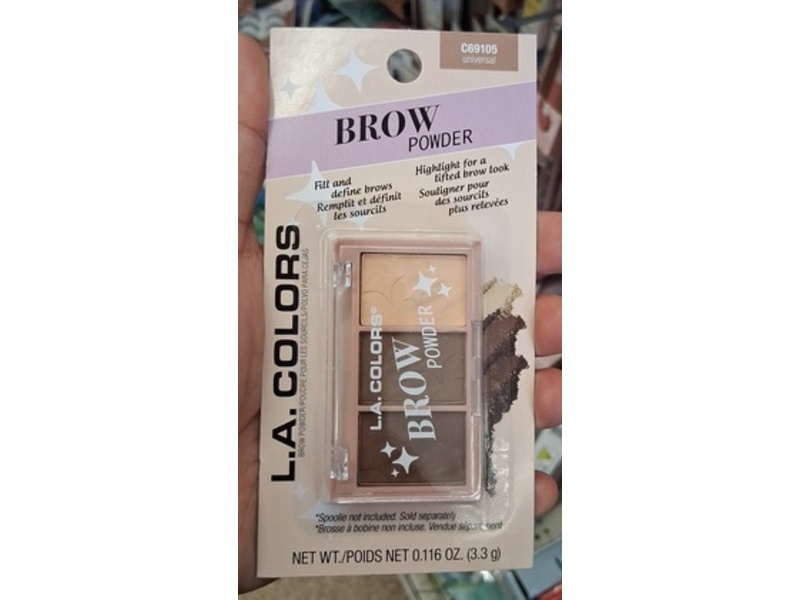 L.A Colors Brow Powder, C69105 Universal, 0.116 oz/3.3 g