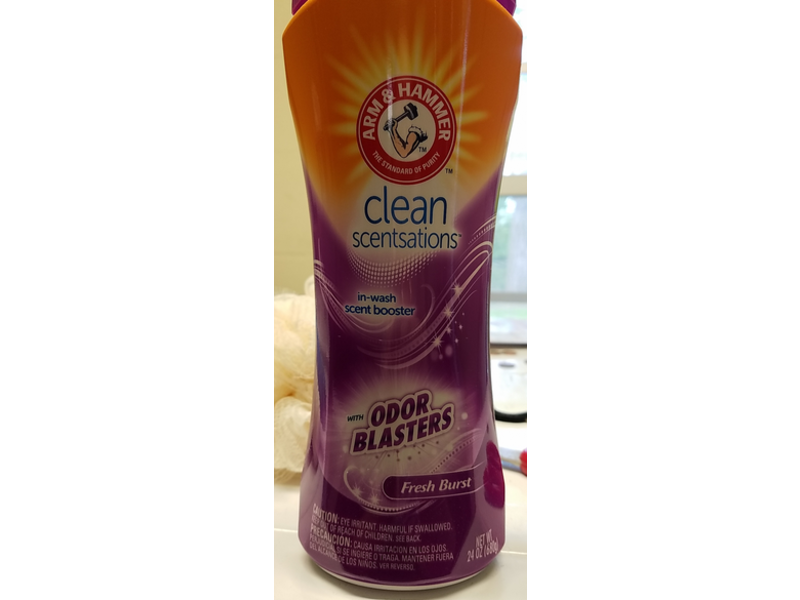 Arm & Hammer Clean Scentsations Odor Blasters In-Wash Scent Booster, Fresh Burst, 24 oz/680 g, Pack Of 2
