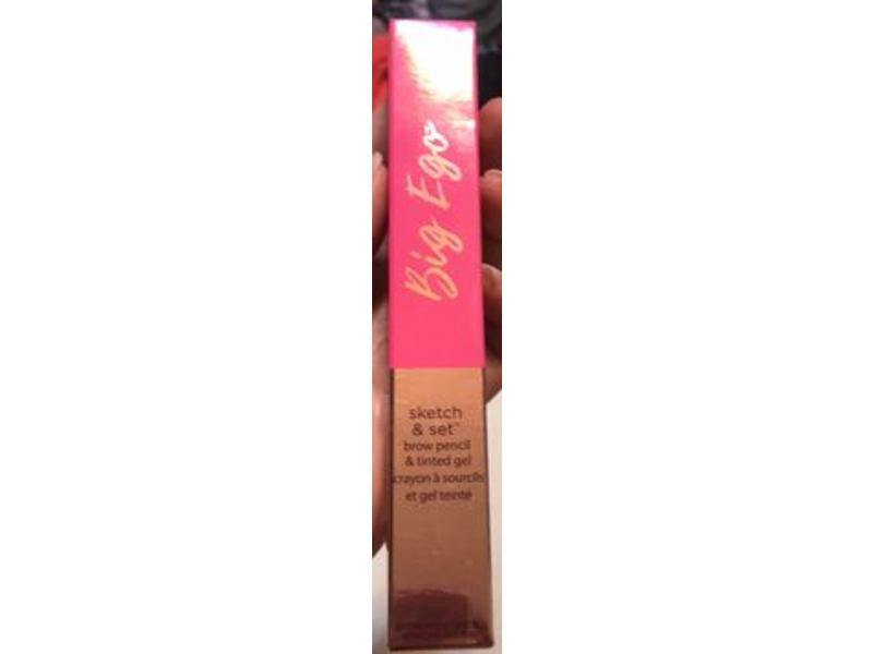 Tarte Big Ego Sketch Set Brow Pencil & Tinted Gel, Dark Warm Brown