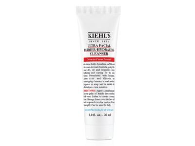 Kiehl's Since 1851 Ultra Facial Barrier-Hydrating Cleanser, 1.01 fl oz/30 mL