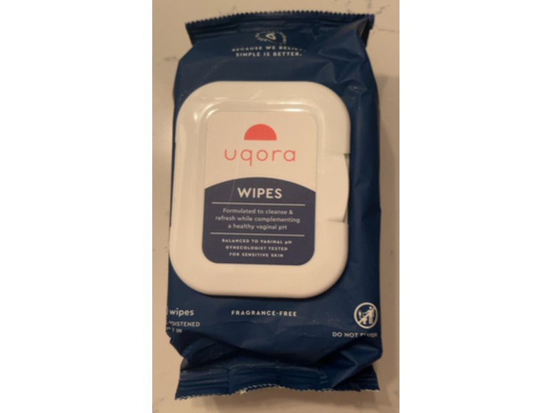Uqora Feminine Wipes, 30 Count