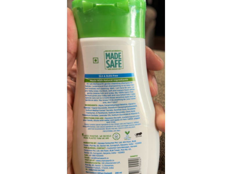 Mamaearth Gentle Cleansing Shampoo, 200 mL