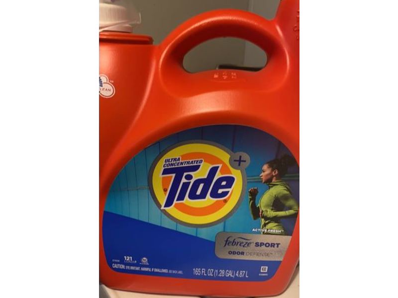 Tide Plus Febreze Sport Odor Defense, 121 Loads, 165 fl oz/4.87 L