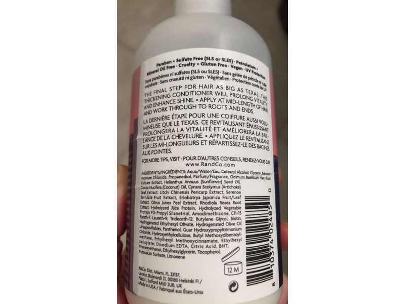 R+Co Dallas Biotin Thickening Conditioner, 8.5 fl oz/241 mL