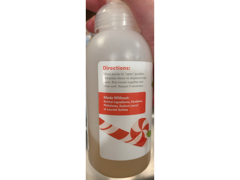 365 Whole Foods Market Foaming Hand Soap, Candy Cane, 12 fl oz/355 mL