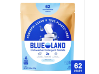 Blue Land Dishwasher Detergent Tablets, Free & Clear, 14.6 oz/415 g, 62 Loads - thumbnail 1