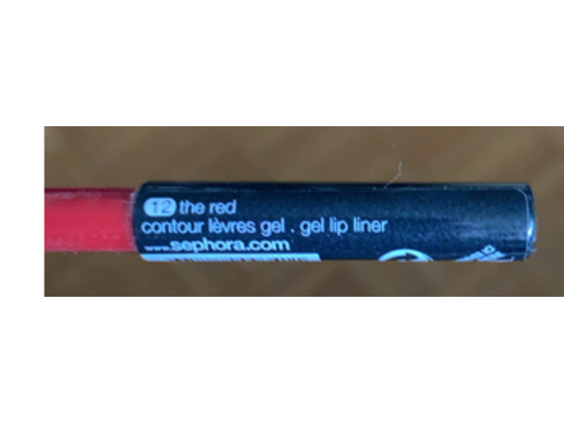 Sephora Retractable Rouge Gel Lip Liner, 12 The Red, 0.0176 oz/0.5 g