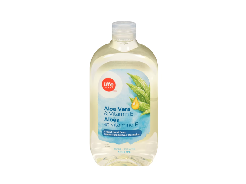 Life Brand Liquid Hand Soap, Aloe Vera & Vitamin E, 950 mL