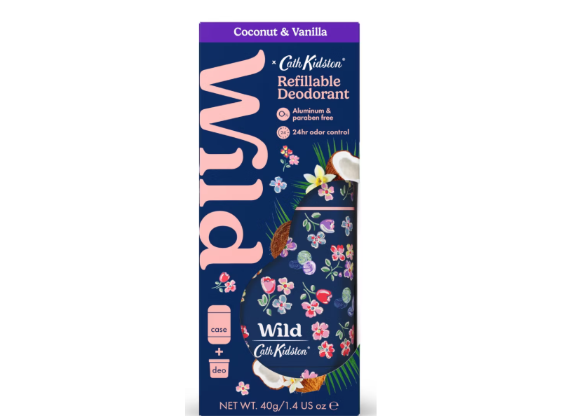 Wild Refillable Deodorant, Coconut & Vanilla, 1.4 oz/40 g