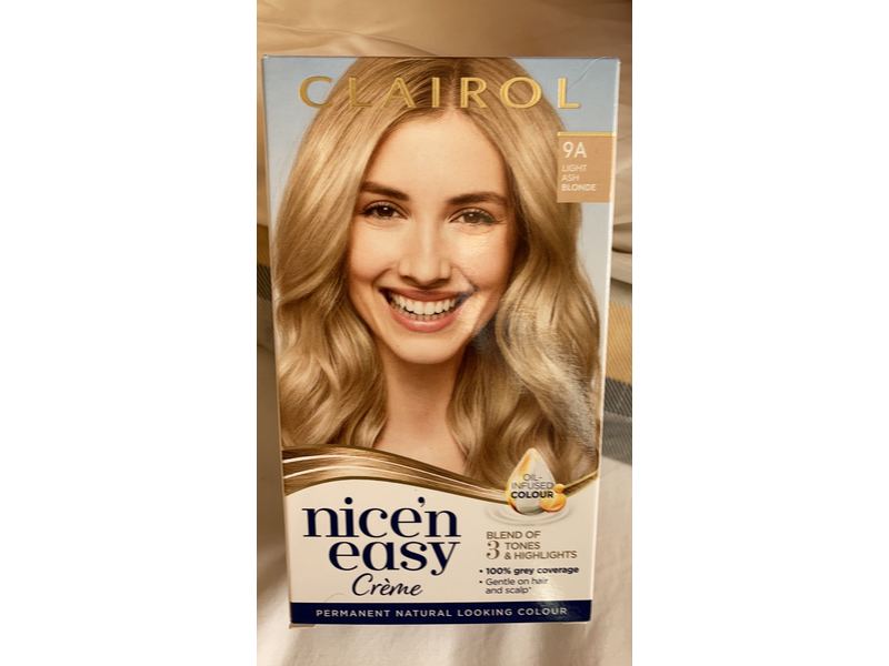 Clairol Nice 'n Easy Permanent Hair Color, 9A Light Ash Blonde