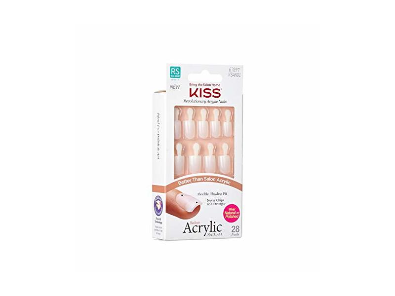 Kiss Salon Acrylic Natural, Brief Encounter, 28 Nails