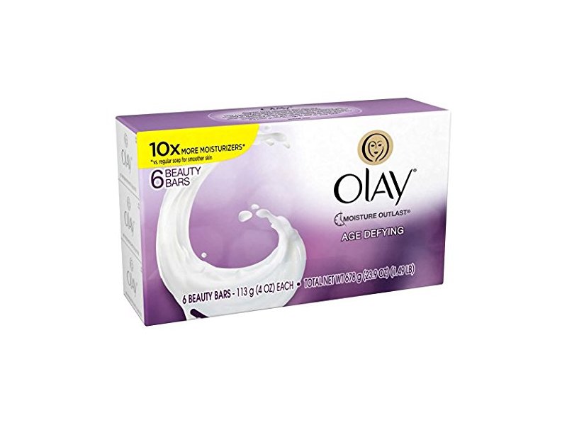 Olay Moisture Outlast Age Defying Beauty Bar, (6) 3.75 oz each